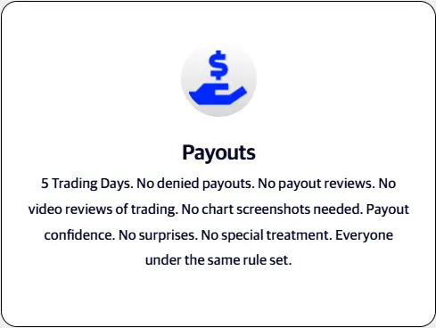 apex trader funding payout policy