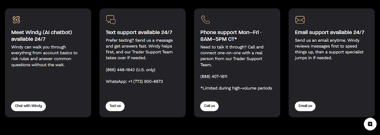 topstep-customer-support-info-propfirmsfinder